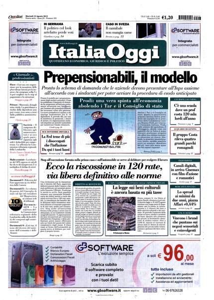 Italia oggi : quotidiano di economia finanza e politica